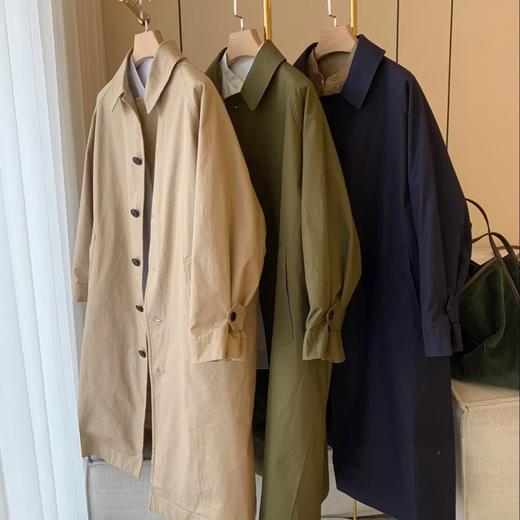 【à perles】5R定织高密棉三防风衣外套 宽松慵懒松弛风格 商品图4