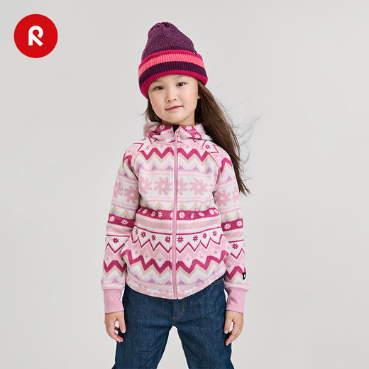 芬兰reima2025秋冬新品男女儿童中童保暖舒适运动抓绒开衫卫衣 商品图1