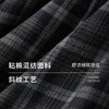 棉仓366604022-复古文艺黑灰格长袖衬衫 商品缩略图2