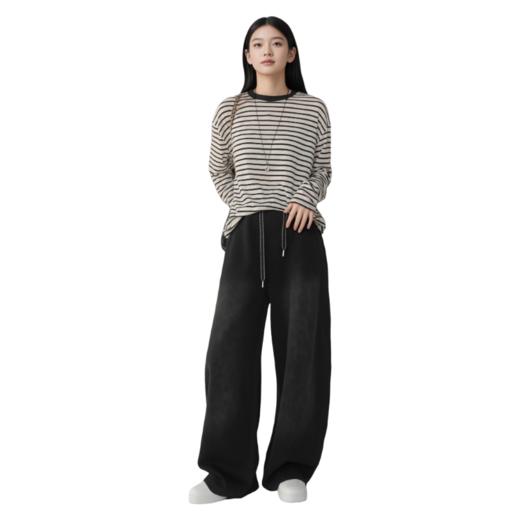 ¹男姐同款【水洗棉弯刀裤】松弛感 重磅垂顺 腰部抽绳设计 穿着舒适 满满的设计感CF01-CR-HZJY 商品图7