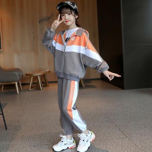女童春装套装2025新款春秋季网红洋气中大儿童时髦女孩运动两件套 商品图4