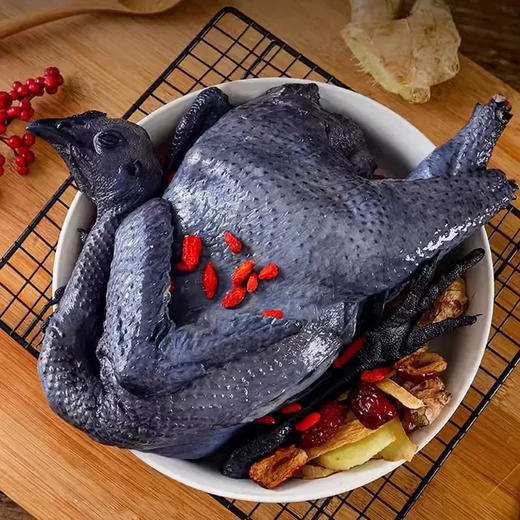 【好鸡炖好汤，汤甜肉也香】伏牛山散养白羽乌鸡1000g/只 顺丰冷链 养足180天 商品图4