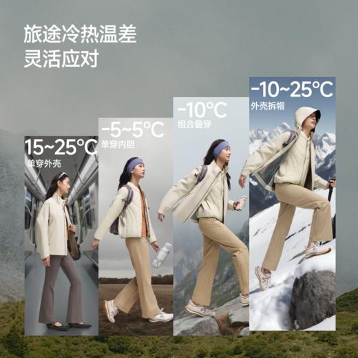 【蕉下精选】蕉下女士弹力气绒冲锋衣（可拆帽、高暖内胆）LS10225 商品图3