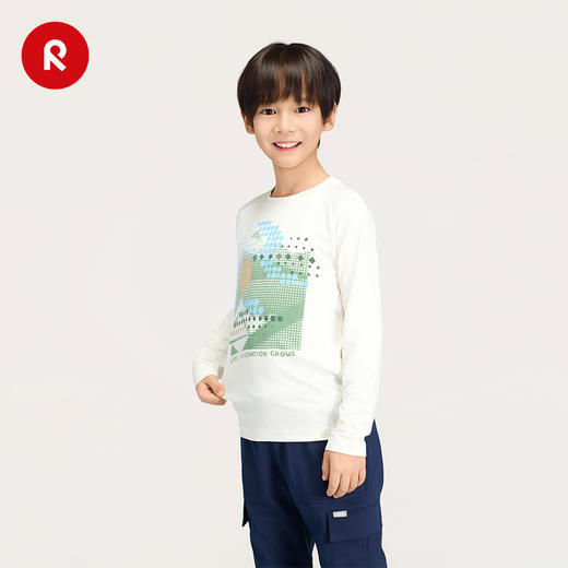 芬兰reima2025秋冬新款男女儿童大童速干舒适弹力运动针织长袖T恤 商品图3