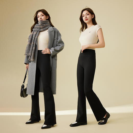 爱帝女士云感轻塑高腰微喇长裤显瘦时尚外穿运动弹力人鱼裤 商品图4