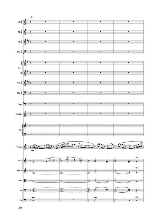 长笛协奏曲 金复载作曲 上海音乐出版社 商品图2