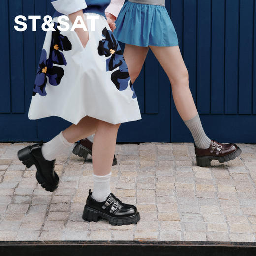 星期六金属花朵双口厚底乐福SSD3111491 商品图1