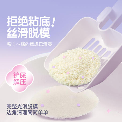 【特惠专享】囧宝 水香花系列 云朵绵绵植物木薯猫砂 遇水结团 粘底克星 猫咪友好 双重除臭淡香祛味 1.25kg/包 商品图5