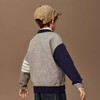 【孤品捡漏】官网198元（ASK品牌）G198男童灰色拼色四道杠袖毛衣-喜出 商品缩略图3
