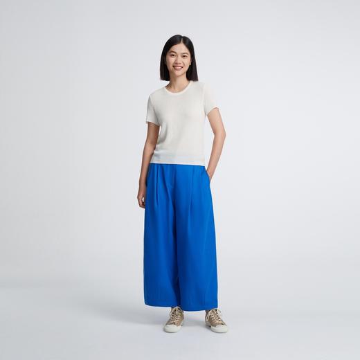 2楼素然天丝棉斜纹布弯刀裤1350 商品图1
