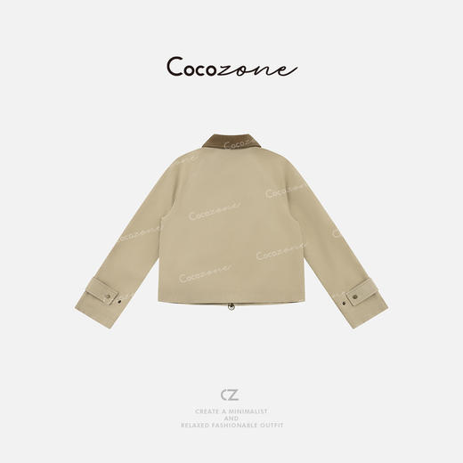 COCO ZONE 刘一一“柏利外套“100棉翻领前口袋外套CD2A1359 商品图4