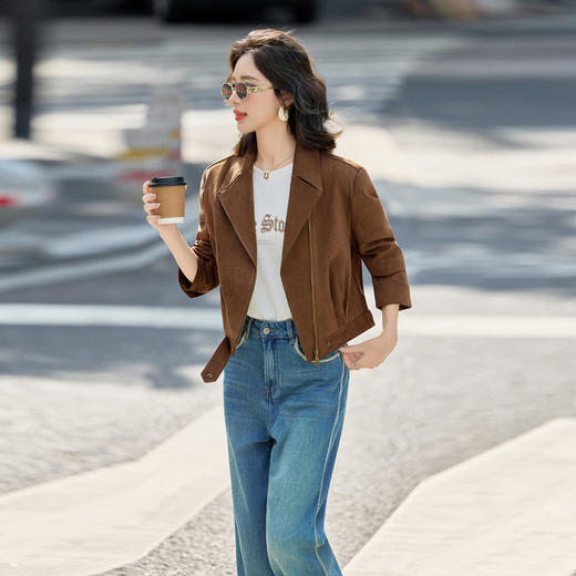 HR GSTX8091气质通勤风短外套时尚休闲夹克上衣 商品图1