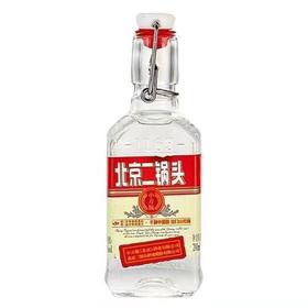 [白酒]北京二锅头红标小方瓶42度200ml【小瓶】