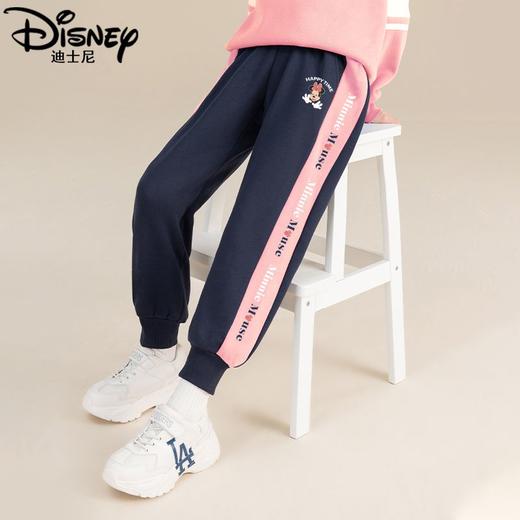 迪士尼女童加绒裤子一体绒儿童运动裤冬季加厚保暖裤洋气大童卫裤 商品图4