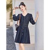 时尚牛仔连衣裙，气质小个子显瘦裙子中长款裙子HR-DMGY2601 商品缩略图3