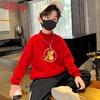 迪士尼儿童加绒卫衣秋冬2022新款冬季男童上衣加厚保暖衣大童衣服 商品缩略图1