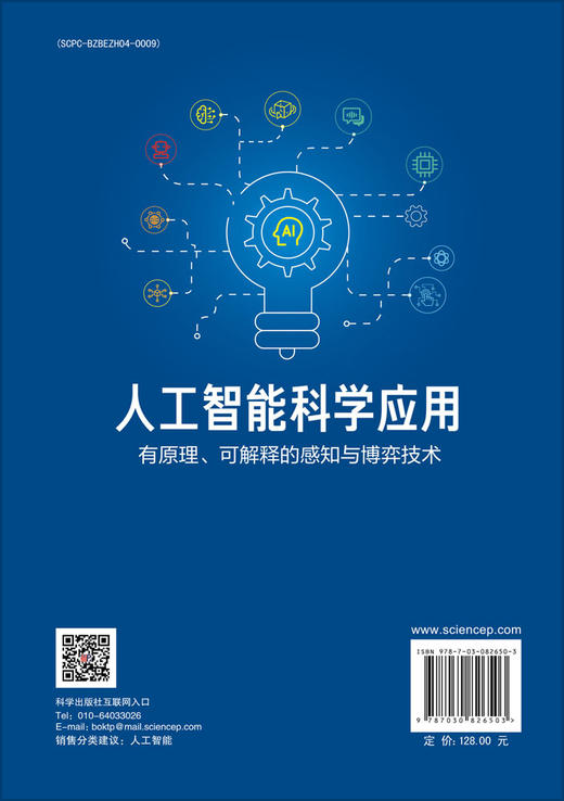 人工智能科学应用——有原理、可解释的感知与博弈技术 商品图1