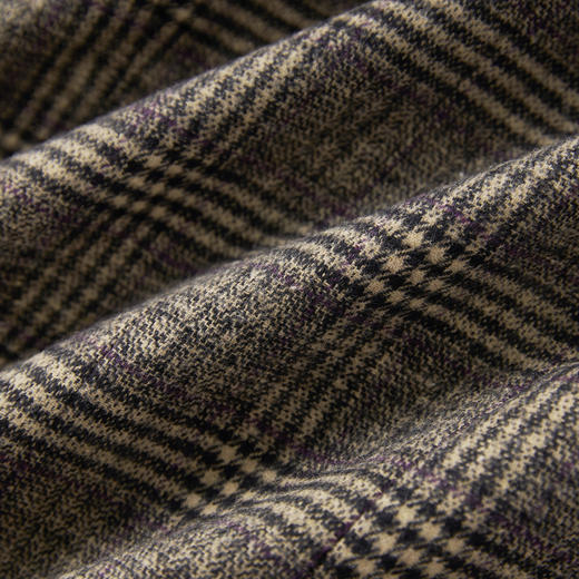 「高货wl」全新升级【铂金会员330/天猫439/差价109】(00123)洛诗琳气质复古通勤格纹西装2025秋季磨毛英伦风徽章外套 商品图3