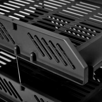 齐心（COMIX）三层镂空收纳文件座 自由拆卸组装三层文件盘/文件框/文件架 牢固耐用 办公用品 黑色B2060 商品图3