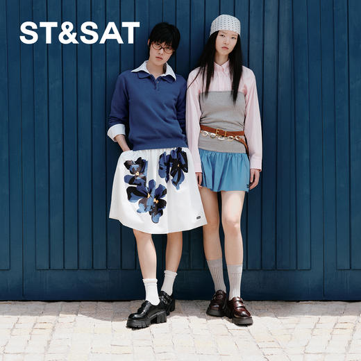 星期六金属花朵双口厚底乐福SSD3111491 商品图3