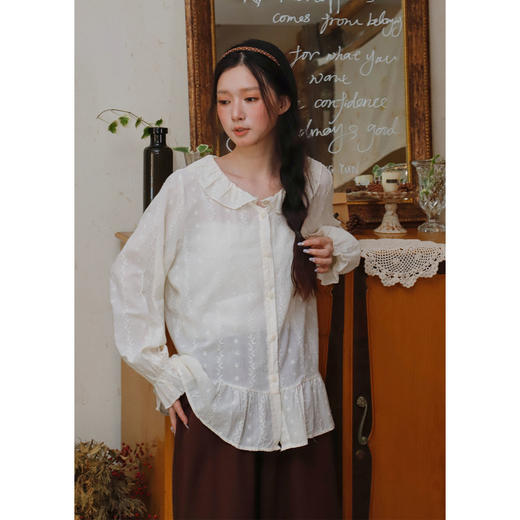 复古翻领百搭衬衫-纪念日百货门店同款164944163 商品图1