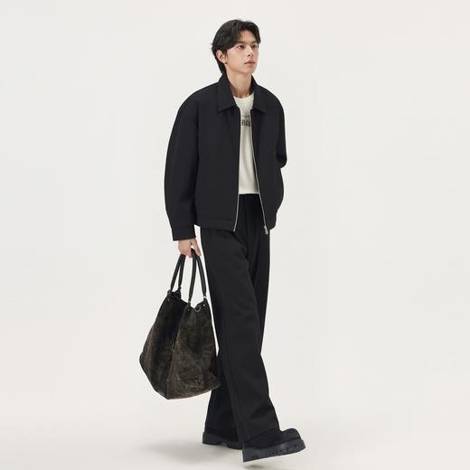 gxg.jeans男装 黑色基础宽松行政夹克翻领夹克外套男 25年夏热卖 商品图4