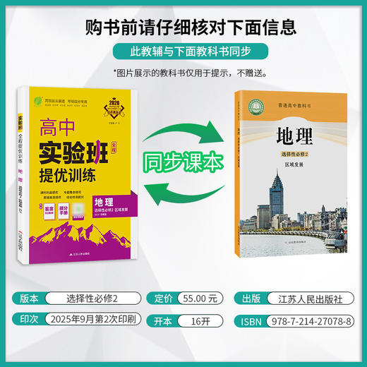 2026 【鲁教版】高中地理选择性必修(2) 区域发展  实验班提优训练 商品图1