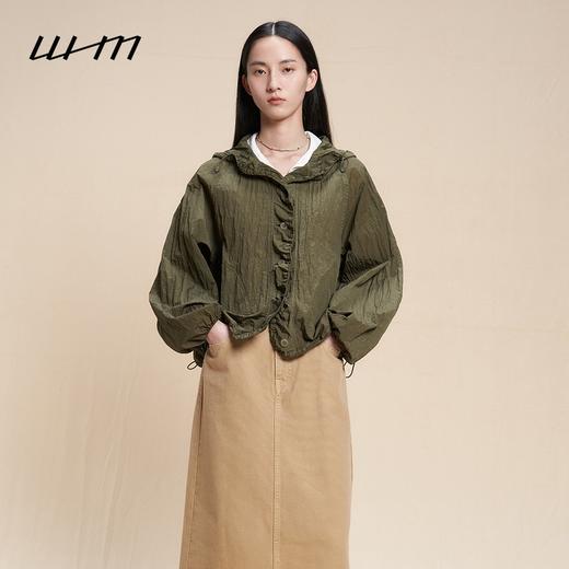 2楼素然纹理尼龙布抽橡筋夹克吊牌价2150 商品图0