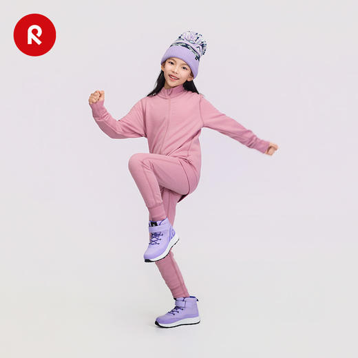 芬兰reima2025秋冬新品男女儿童中童羊毛保暖抓绒弹力针织长裤子 商品图2