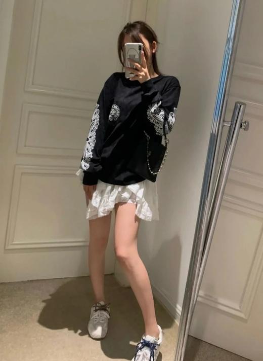 女款logo印花长袖T恤009 商品图1