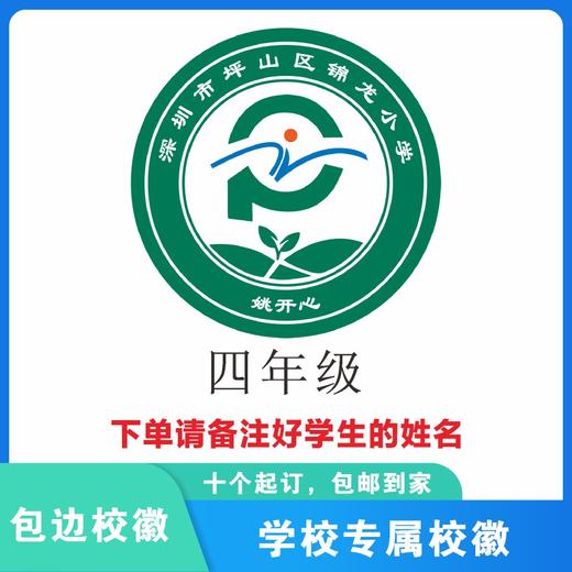 定制深圳市坪山区锦龙小学包边校徽定做礼服布标姓名贴缝制包邮51 商品图5