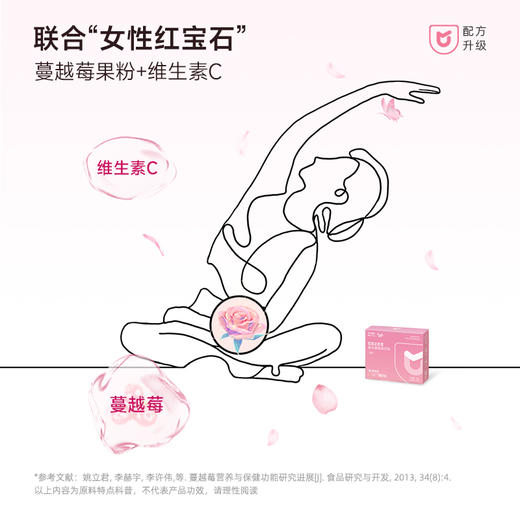 【女性健康】优美达密蜜益生菌 呵护花园微生态搭配蔓越莓萃取物 告别难“炎”之隐 花园悄然自净净 16袋/盒 商品图3