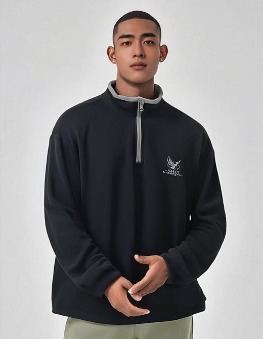 【孤品捡漏】G171男款半高领美版抓绒衣-喜出 商品图0