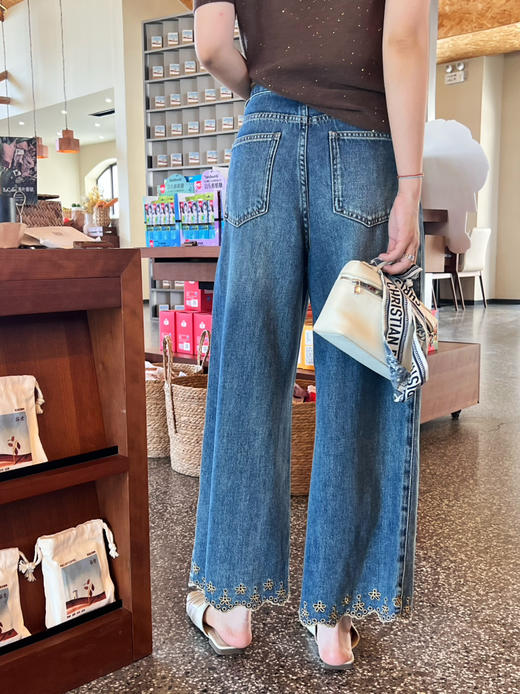 2508512   设计款 花边牛仔裤（送腰带） 商品图7