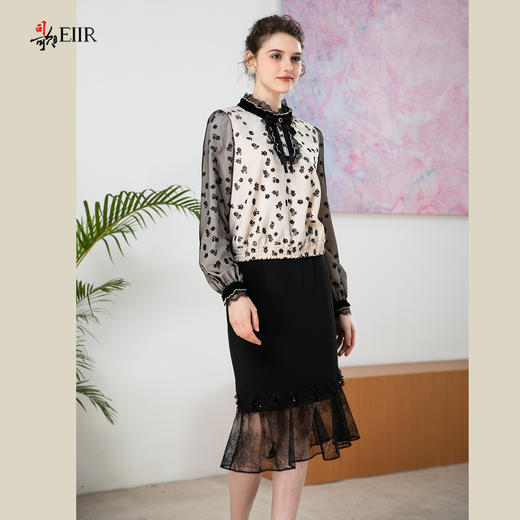 司歌植绒长袖复古上衣春秋T901270y 商品图0