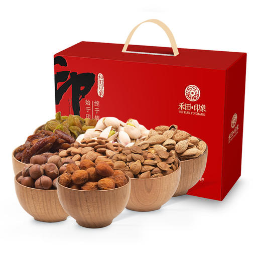 禾田印象·新疆特色干坚果罐装礼盒 2222g  大气罐装礼盒 商品图0