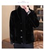 仅限11.11，不参与退 缺一粒扣，介意勿入【孤品捡漏】（双面穿）G237男款黑色环保毛秋冬外套-喜出 商品缩略图0