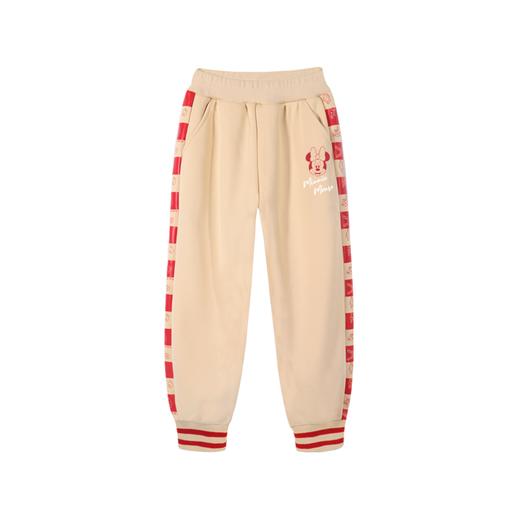 迪士尼女童加绒加厚裤子洋气一条过冬儿童新年装女孩拜年服红色潮 商品图5