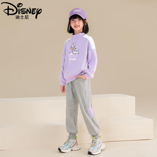 迪士尼女童加绒卫衣秋冬2023新款冬季加厚儿童上衣洋气小女孩衣服 商品图7
