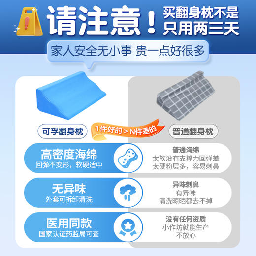 翻身垫医用老人护理用品瘫痪卧床病人防褥疮三角枕辅助器久躺神器 商品图0