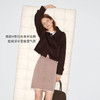lost in echo2025早秋新款纯羊毛短箱型挖肩显瘦双面呢毛呢外套女 商品缩略图1