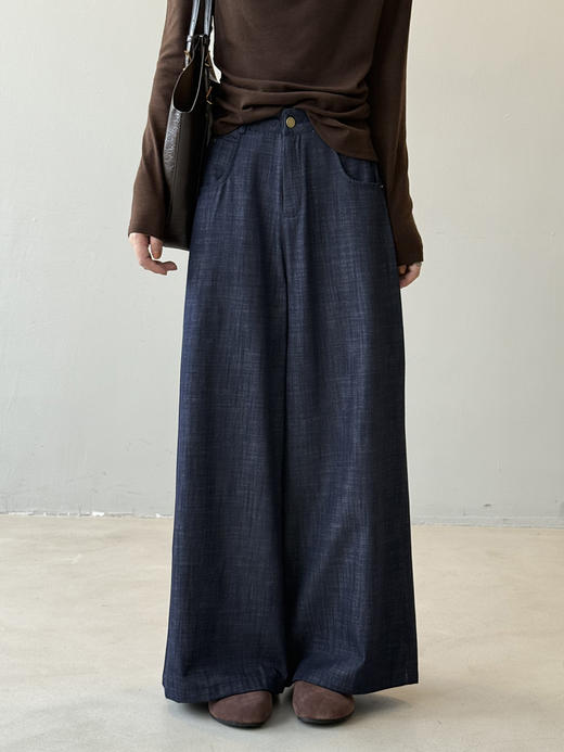 丹宁蓝休闲牛仔裤 商品图1