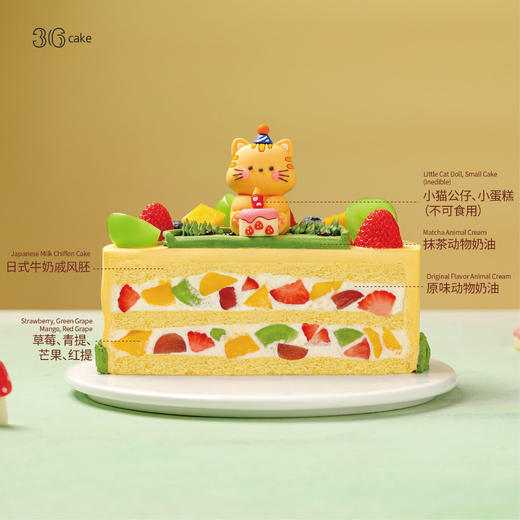 猫咪派对·鲜果多多蛋糕，可选1.5/2.5/6磅 商品图3