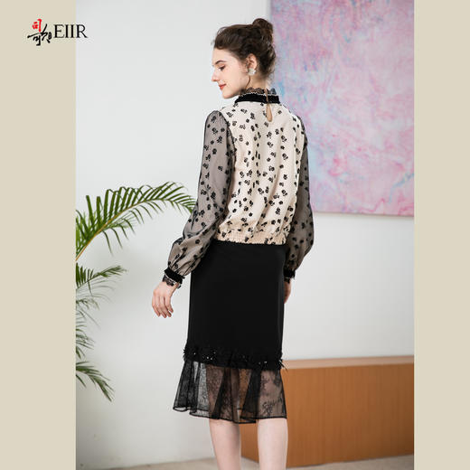 司歌植绒长袖复古上衣春秋T901270y 商品图2