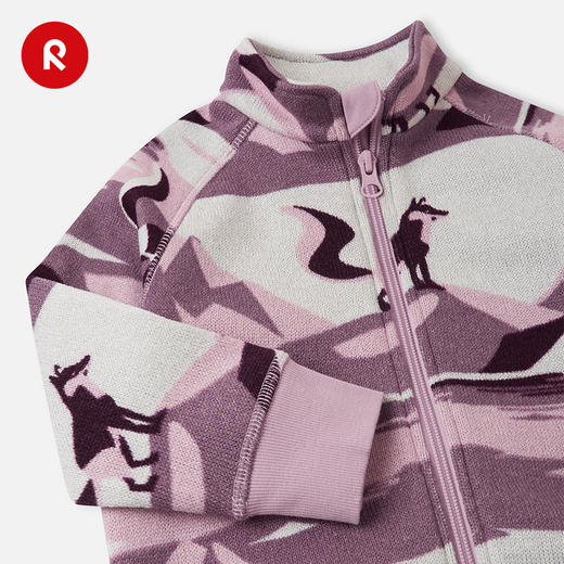 芬兰reima2025秋冬新品男女儿童小童印花抓绒保暖舒适开衫卫衣 商品图1