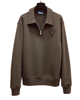 男款三角标纯棉Polo领卫衣020