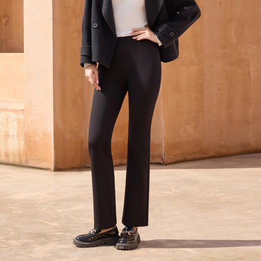 半身缘女裤 春季针织舒适百搭优雅鱼尾裤261102M10320025 商品图2