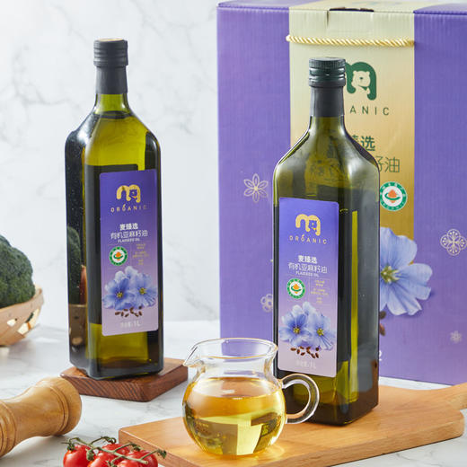 【MDL】麦臻选有机亚麻籽油1L*2 商品图1