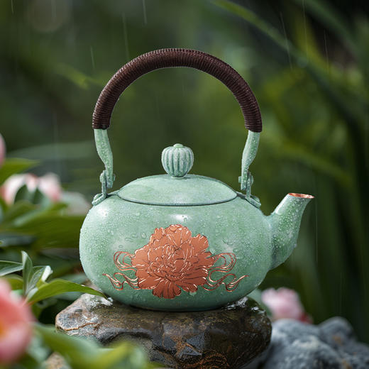 朱炳仁铜 | 富贵长春茶礼套装 商品图7