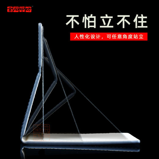 传玺篆刻反射镜折叠小镜子随身口袋镜不锈钢镜 商品图2